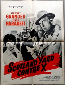 AFFICHE ORIGINALE 60X80 CM/SOTLAND YARD CONTRE X/BASILE DEARDEN/STEWART GRANGER - Picture 1 of 1
