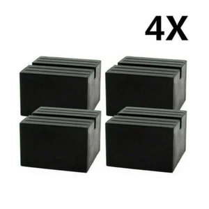 4x Wagenheber Gummiklotz Gummiklötze Gummiauflage Gummiteller Hebebühne Jack Pad - Bild 1 von 10