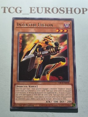 Inzektor Hornet●YUGIOH●GRCR●RARE●FRENCH●1st EDITION●NM #05198 - Image 1 of 2