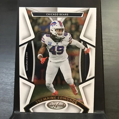 2023 Panini Certified Tremaine Edmunds Buffalo Bills #58 Bears - Image 1 of 2