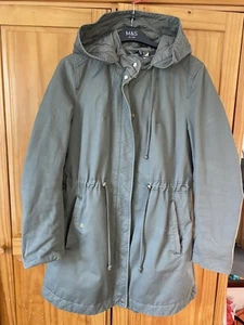 Ladies H&M green Parker coat size 10 - Picture 1 of 5