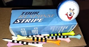 TaylorMade TOUR RESPONSE STRIPE 3 New Blue Golf Balls with Tony the Tiger - Picture 1 of 3
