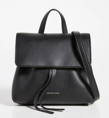 Bandolera Mansur Gavriel Mini de Cuero Suave para Dama ~NUEVA CON ETIQUETAS~ Negra Foto 1 de 4