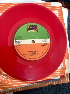 Foreigner. Hot Blooded. .  7” vinyl 1978 Atlantic - Image 1 of 4
