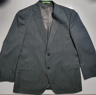 Blazer Salvatore Exte Para Hombres 44R Gris Rayas Traje Chaqueta Abrigo Deportivo Moderno Foto 1 de 4
