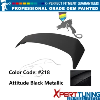 Fits 09-13 Toyota Corolla OE Style Painted #218 Black Trunk Spoiler W/ LED Brake Foto 1 de 4