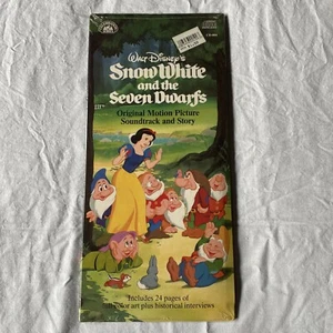 Snow White & Seven Dwarfs Soundtrack Vintage Disney CD 004 New LONG Box Original - Picture 1 of 6