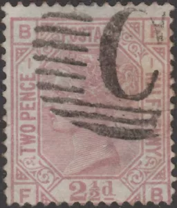 1875 SG139 Z79 21/2d ROSY MAUVE ANCHOR PLATE 1 CONSTANTINOPLE "C" FINE USED (FB) - Picture 1 of 1