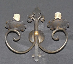 Applique rustica e artigianale lampada da parete forgiato per salotto art.138 - Imagen 1 de 5