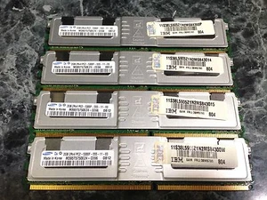 IBM 8GB (4x2GB) 2Rx4 PC2-5300F-555-11-E0 39M5790 RAM - Picture 1 of 1