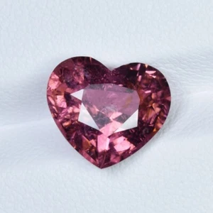 4.60 ct BEST GRADE HEART / MOZAMBIQUE NATURAL PINK TOURMALINE - Gemstone Video ! - Picture 1 of 3