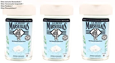 Le Petit Marseillais Duschgel mit Meersalz Grain de Sel 3x250ml aus Frankreich !