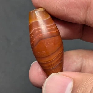 Vitange Himalayan Carnelian Natural Eye Agate Bead Amulet - Picture 1 of 22