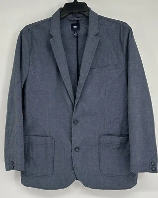 Gap Sports Coat Blazer Jacket Men's XL Blue Microcheck - Image 1 of 4