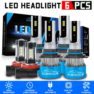 Para For Toyota Matrix 2009 - 2013 faro LED de haz alto / bajo+luces antiniebla - Picture 1 of 16