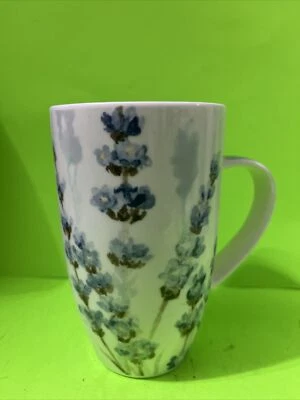 Regalo Artesanal Flor Azul Taza Café Hermosa Escena de Jardín Para Sake de Té Marca Foto 1 de 4
