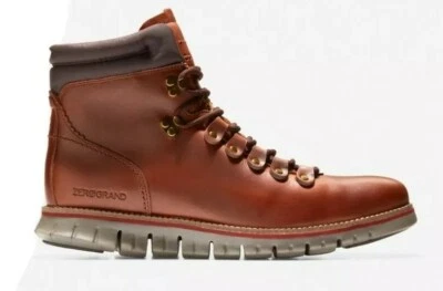 NOVAS BOTAS IMPERMEÁVEIS COLE HAAN ZEROGRAND HIKER C33471 COURO BRONZEADO BRITÂNICO TAMANHO 9 M - Imagem 1 de 4