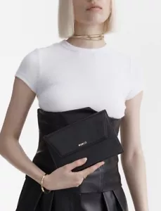 Mimco NEW Drift Envelope Leather Pouch Evening Clutch π€π€ RRP $99.95 - Picture 1 of 8