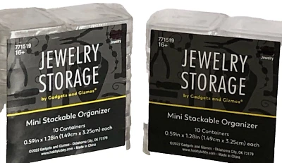 Jewelry Storage 2-10 Each Indivual Mini Stackable Organizer  0.59in x 1.28in - Image 1 of 3