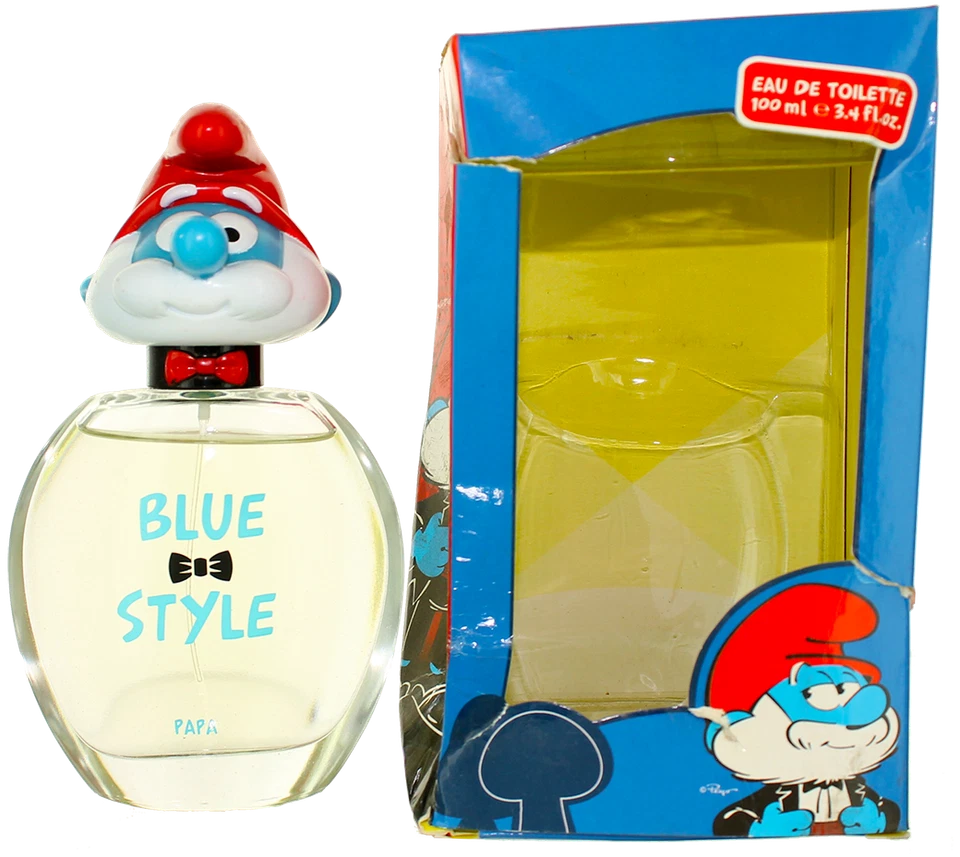 Blue Style Papa by The Smurfs For Kids EDT Cologne Spray 3.4oz Damaged box New - Image 1 of 1
