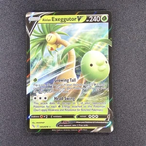 Alolan Exeggutor V #05 Full Art Ultra Rare LP Pokemon GO TCG - Picture 1 of 10