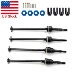 Für Traxxas 1/10 Slash 4x4 Rustler 2WD RC Teile Metall vorne & hinten Antriebswelle-US - Bild 1 von 8