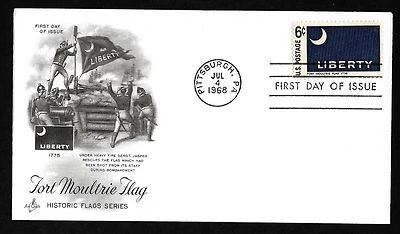 #1345 6c Ft. Moultrie Flag - ArtCraft FDC - Image 1 of 2