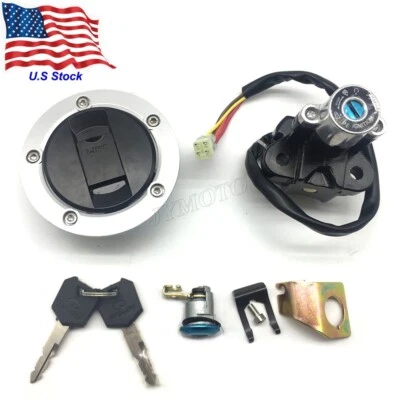 Juego de bloqueo de asiento de tapa de gas combustible interruptor de encendido para Suzuki SV650/S SV1000 2003-2009 Foto 1 de 4