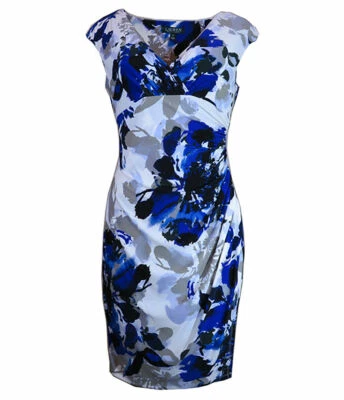 Lauren Ralph Lauren Floral Print Jersey Dress, Size-10P - Image 1 of 3