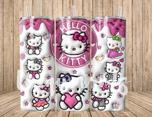 Hello Kitty 3D Straight 20oz Tumbler Insulated Stainless Steel - Picture 1 of 1
