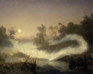 Vintage Dancing Fairies Painting Reproduction Giclee Print on Fine Art Paper - Picture 1 of 4