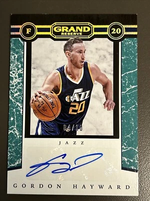 2016-17 NBA GRAN RESERVA GORDON HAYWARD GRANDES AUTÓGRAFOS MÁRMOL 4/1O jazz Foto 1 de 2
