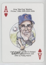 2005 Presents Chicago Cubs Baseball Heroes Playing Cards Greg Maddux #AH HOF