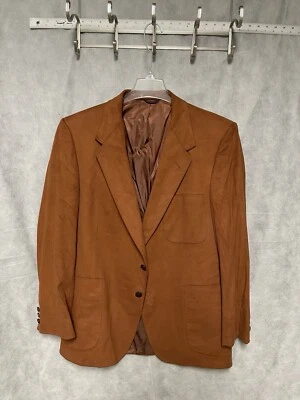 Blazer Hammonton Park Para Hombre 40R Gamuza Óxido Negocios Oficina Abrigo Chaqueta Lujo Foto 1 de 4