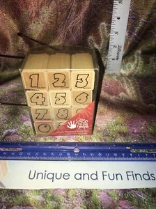 CTMH Close to My Heart Number Solid Wood Mount Font Set New EUC Numbers - Picture 1 of 4