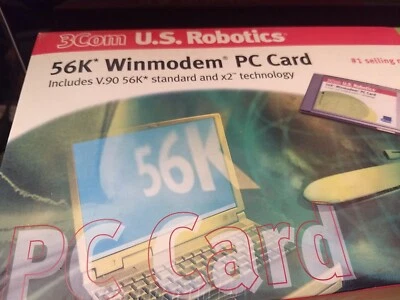 3Com U.S.Robotics Model 3013 56K Winmodem PC Card. Factory sealed. - Image 1 of 4