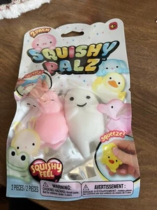 Squishy Palz Stress Ball Anxiety Sensory Fidget Pals Toys New Pink & White - Picture 1 of 2