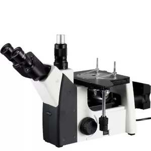 Microscopio metalúrgico trinocular invertido AmScope ME1200TC 50X-1250X - Imagen 1 de 8