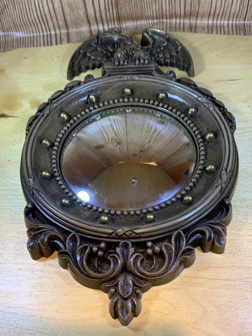 Vintage Federal Regency Eagle Porthole HOMCO 2340 USA Convex Mirror Wall Decor Cover