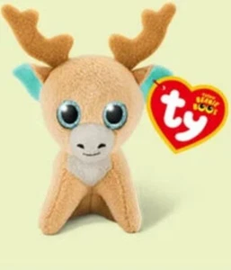 Peluche Ty Renne Glitzy Mcdonald's Happy Meal 10cm Plush Souple Toys Reindeer - Picture 1 of 1