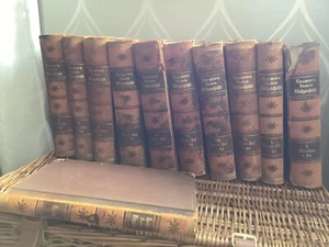 Antique leather bound Spamers Illustrirte Wiellgesrhichte 10 volumes dated 1893 - Bild 1 von 19