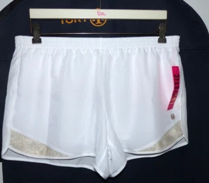 LILLY PULITZER Ocean Trail Shorts solides RESORT WEISS Größe Large neu mit Etikett - Bild 1 von 5