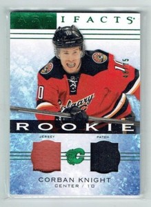 14-15 UD Upper Deck Artifacts  Corban Knight  /75  Rookie  Jersey--Patch