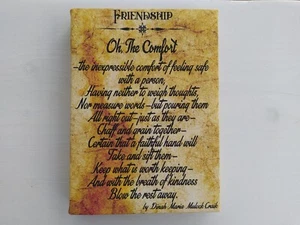 Friendship by Dinah Maria Mulock Craik  Poem Gift, Gallery Wrapped Canvas Print - Picture 1 of 11