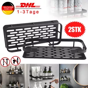 2 Duschablage Saugnapf Wandablage Ohne Bohren Duschregal Selbstklebend Duschkorb - Bild 1 von 14