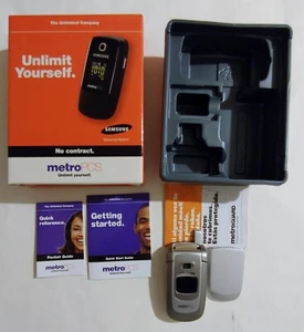 Samsung SCH-A850 - telefono cellulare CDMA argento ( MetroPCS) molto raro - non testato - Foto 1 di 18