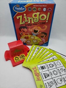 Thinkfun Zingo Bingo for Kids Tiles Dispenser Ages 4-8 Family Fun 2008 Complete - Picture 1 of 12