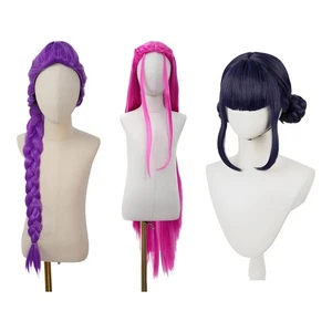 Dämonenjäger Mira Perücke Mädchen Halloween Perücke KPOP Rumi Kleid Hallowe - Picture 1 of 15