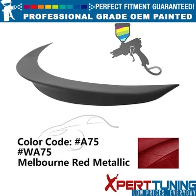 Fits 12-18 BMW F30 3 Series Sedan P Style Painted #A75 Red Rear Trunk Spoiler Foto 1 de 3