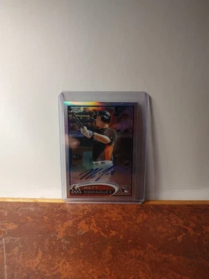 2012 Topps Chrome - Matt Dominguez #159 Rookie Autographs Refractor /499 (AU) - Image 1 of 3